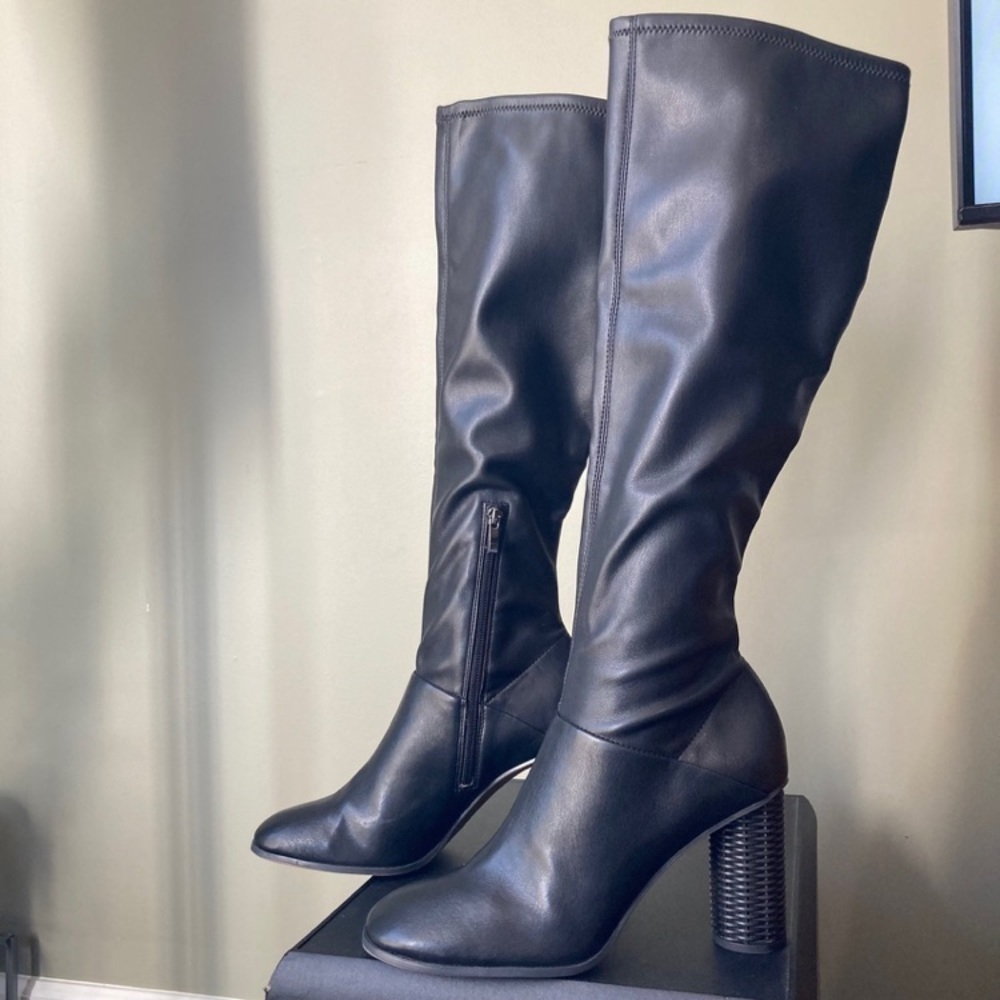 Franco Sarto Black leather boots